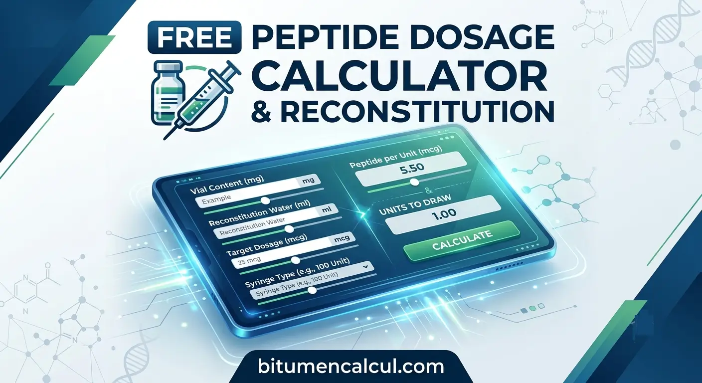 Free Peptide Dosage Calculator & Reconstitution