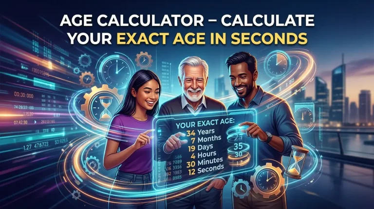 Age Calculator – Calculate Your Exact Age in Seconds