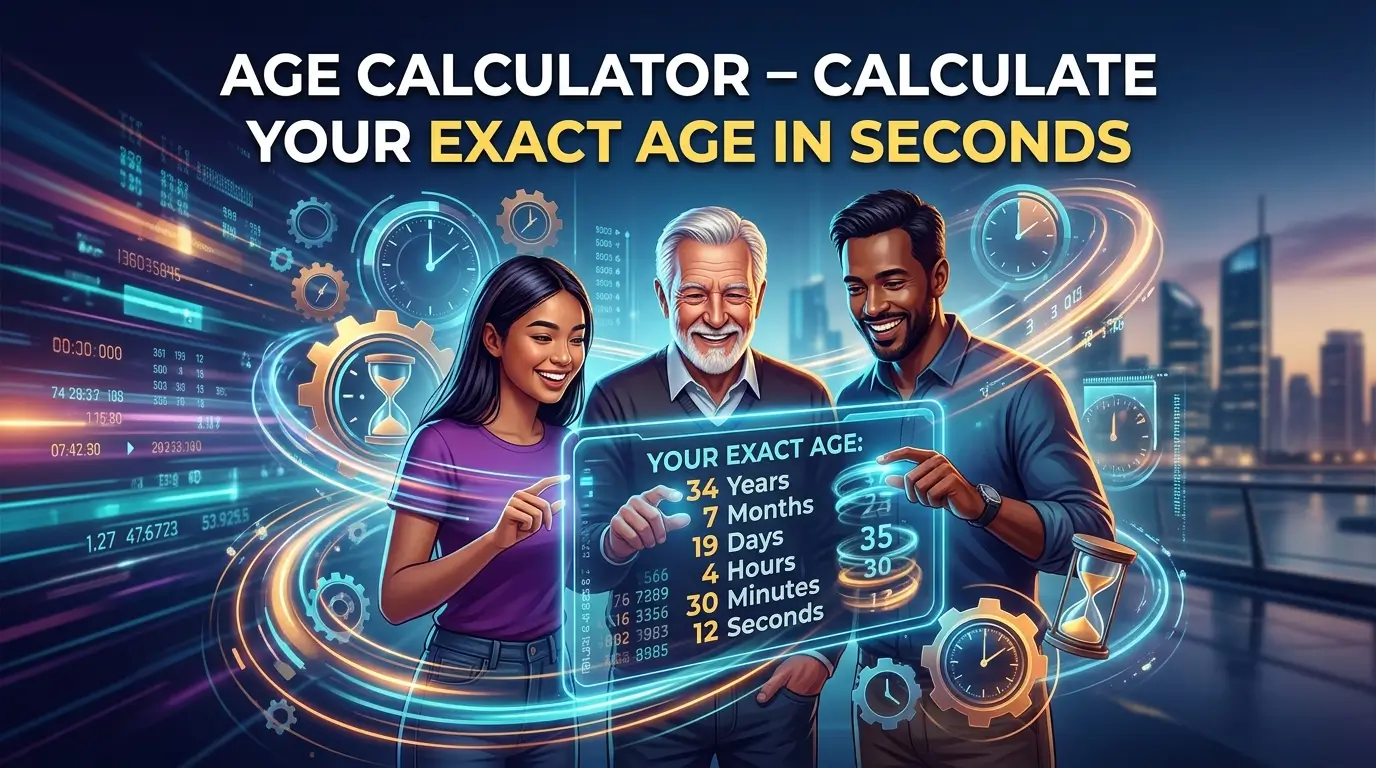 Age Calculator – Calculate Your Exact Age in Seconds