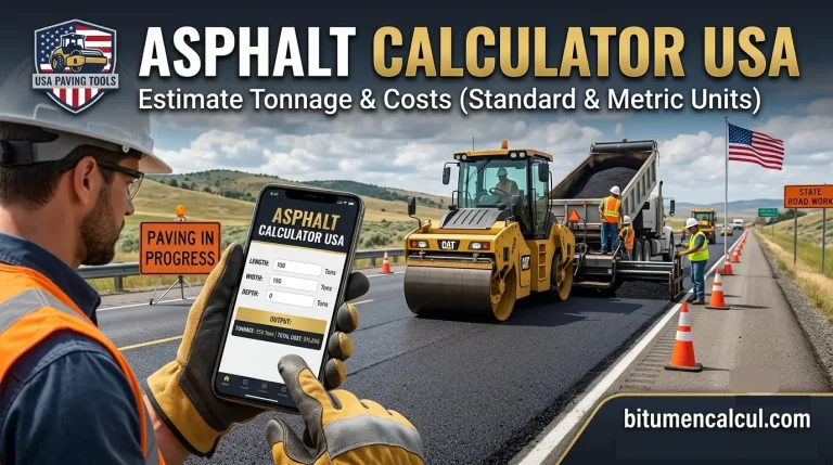 Asphalt Calculator USA: Estimate Tonnage & Costs
