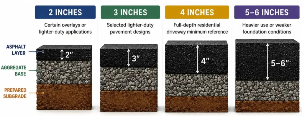 Asphalt Thickness Requirements