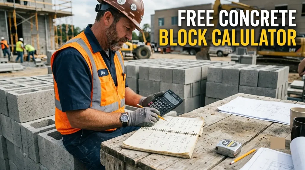 Free Concrete Block Calculator (2026)