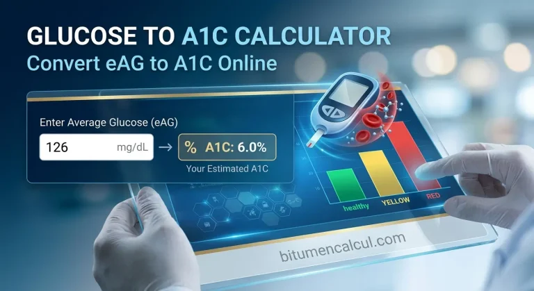 Glucose to A1C Calculator - Convert eAG to A1C Online