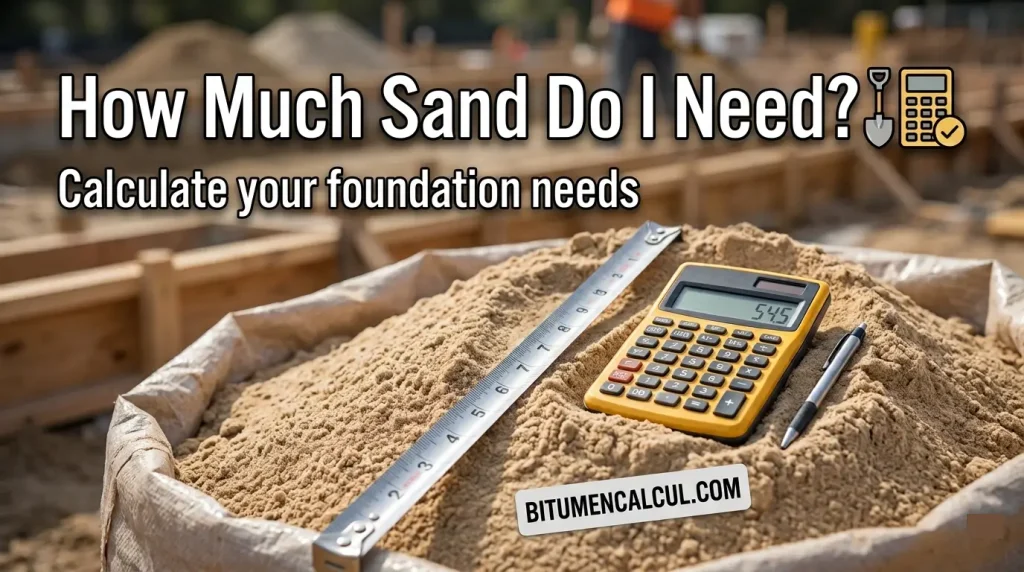 How much sand do I need?