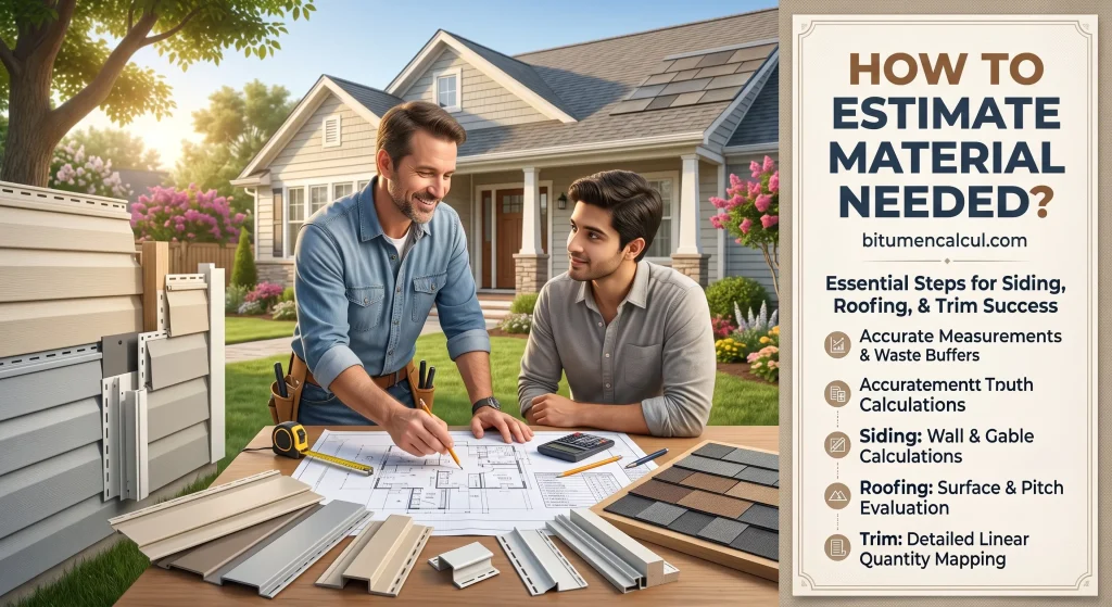 How to estimate material needed