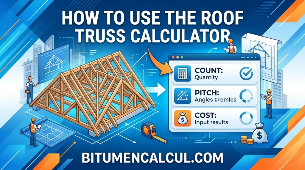 How to use the roof truss calculator