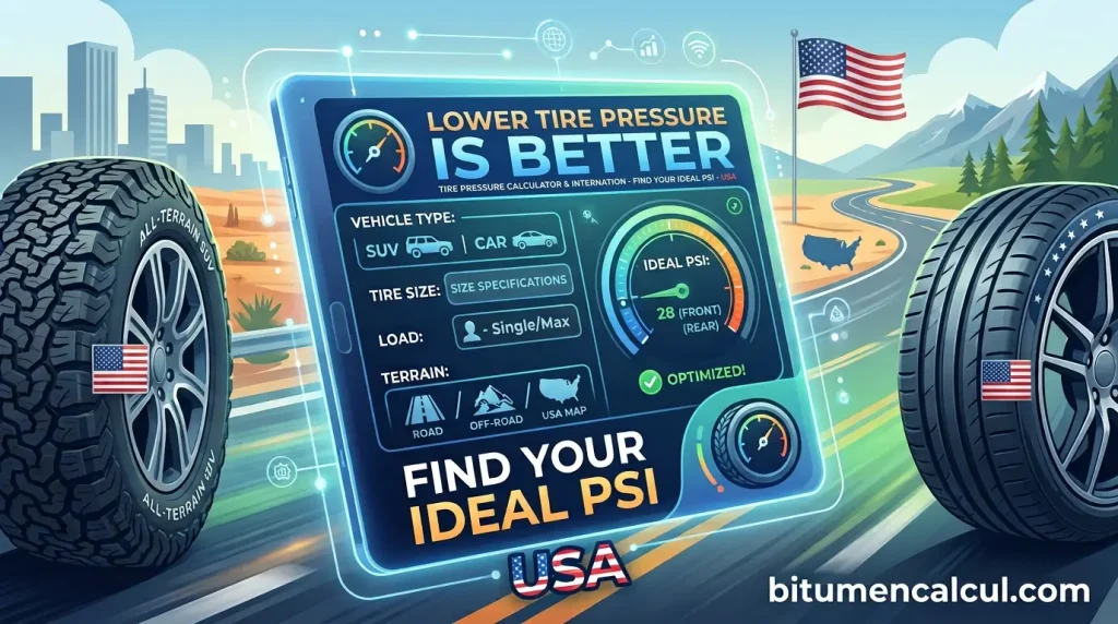 Lower tire pressure is better