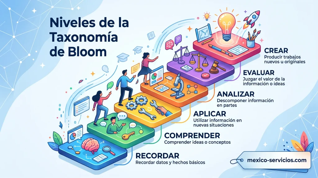 Niveles de la Taxonomía de Bloom