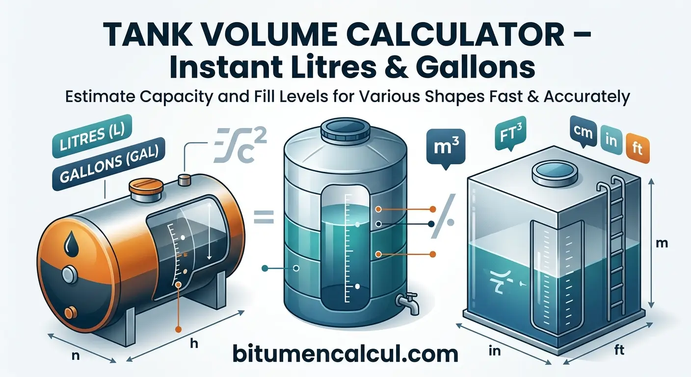 Tank Volume Calculator Uk – Instant Litres & Gallons