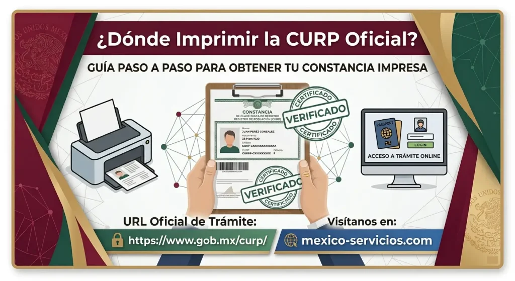 ¿Dónde Imprimir la CURP Oficial?