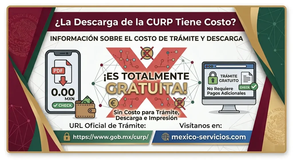 ¿La Descarga de la CURP Tiene Costo?