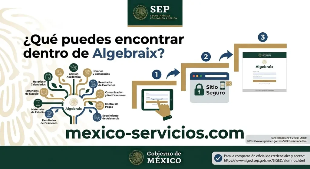 ¿Qué puedes encontrar dentro de Algebraix?
