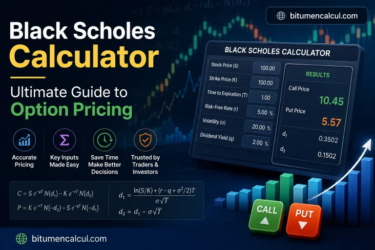 Black Scholes Calculator - Ultimate Guide to Option Pricing