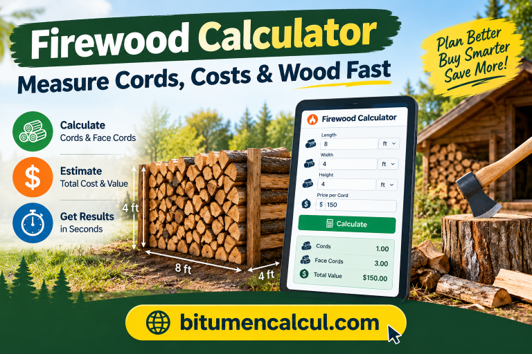 Firewood Calculator Measure Cords, Costs & Wood Fast