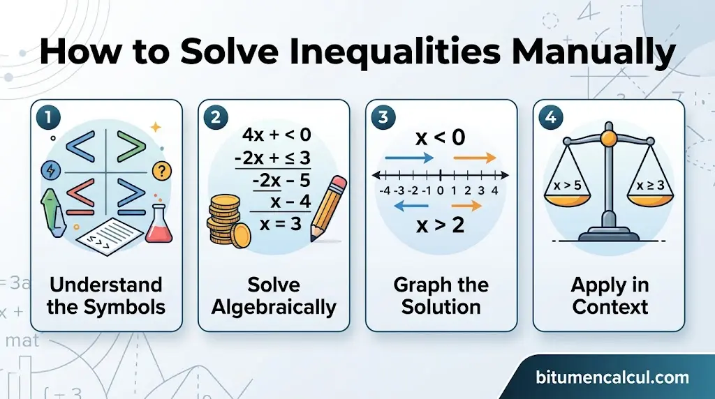 How to Solve Inequalities Manually