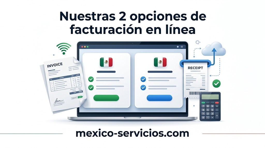 Nuestras 2 opciones de facturación en línea