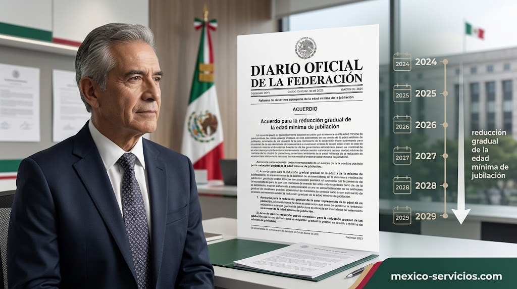 Publica ISSSTE en el DOF Acuerdo para la reducción gradual de la edad mínima de jubilación