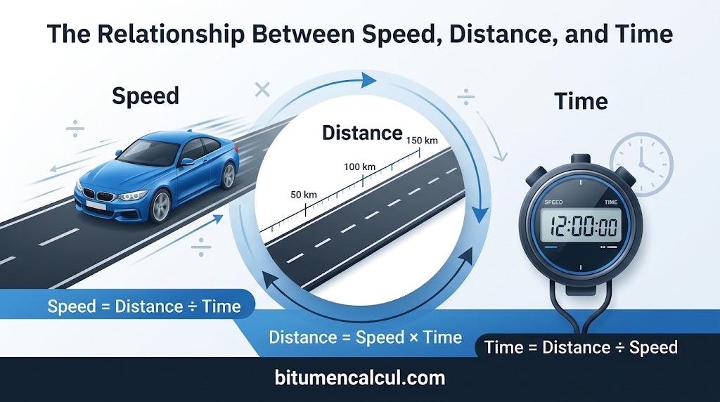 The relationship between speed, distance, and time