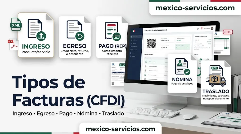 tipos de facturas (cfdi) que existen