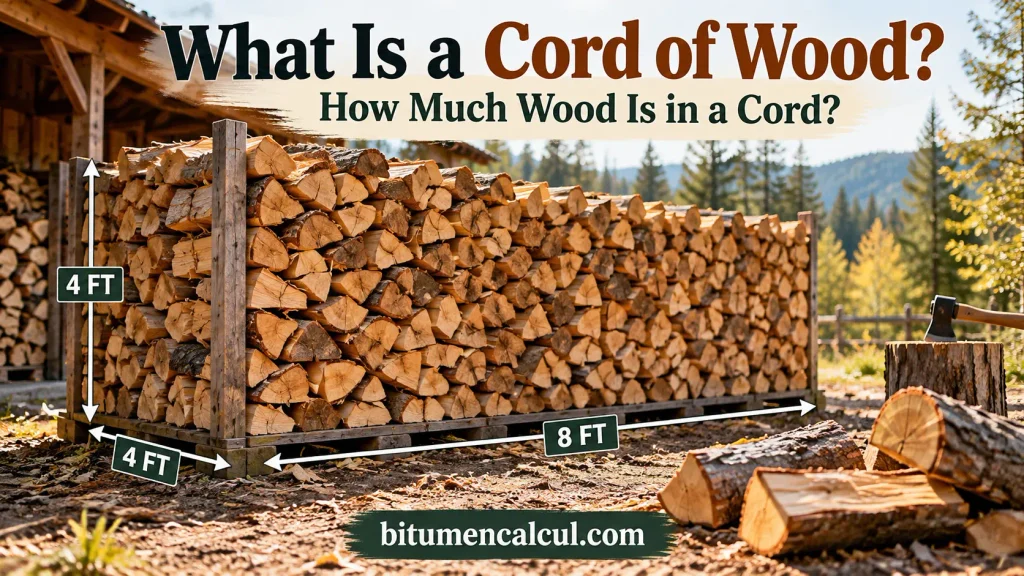what is a cord of wood how much wood is in a cord