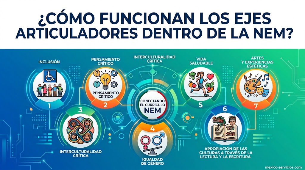¿Cómo funcionan los ejes articuladores dentro de la NEM?