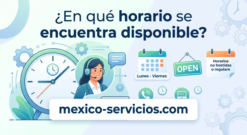 ¿En qué horario se encuentra disponible?