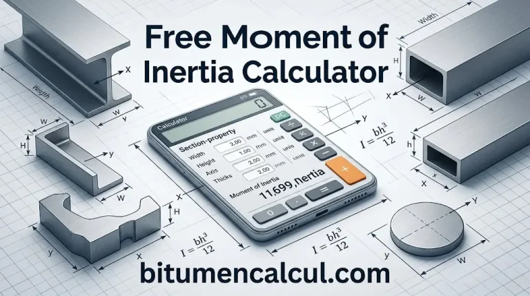 Free Moment of Inertia Calculator