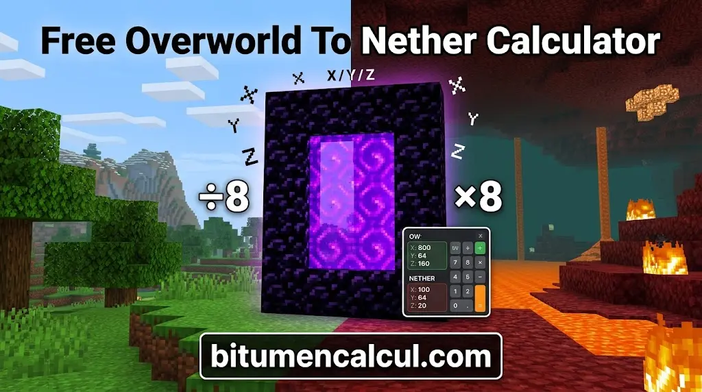 Free Overworld To Nether Calculator (2026)