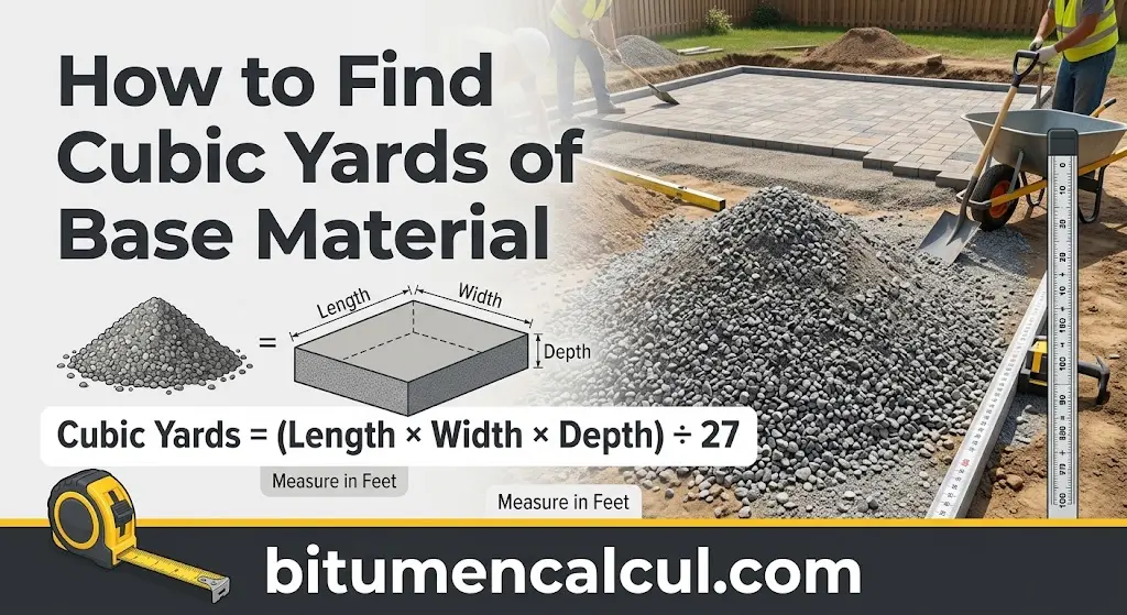 How to Find Cubic Yards of Base Material