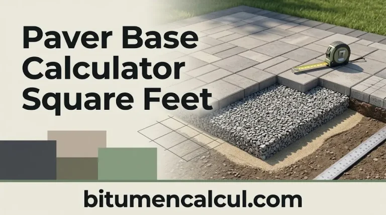 Free Paver Base Calculator Square Feet (2026)