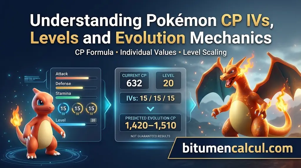 Understanding Pokémon CP IVs, Levels and Evolution Mechanics