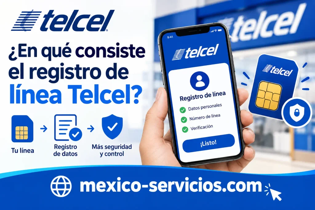 ¿En qué consiste el registro de línea Telcel?